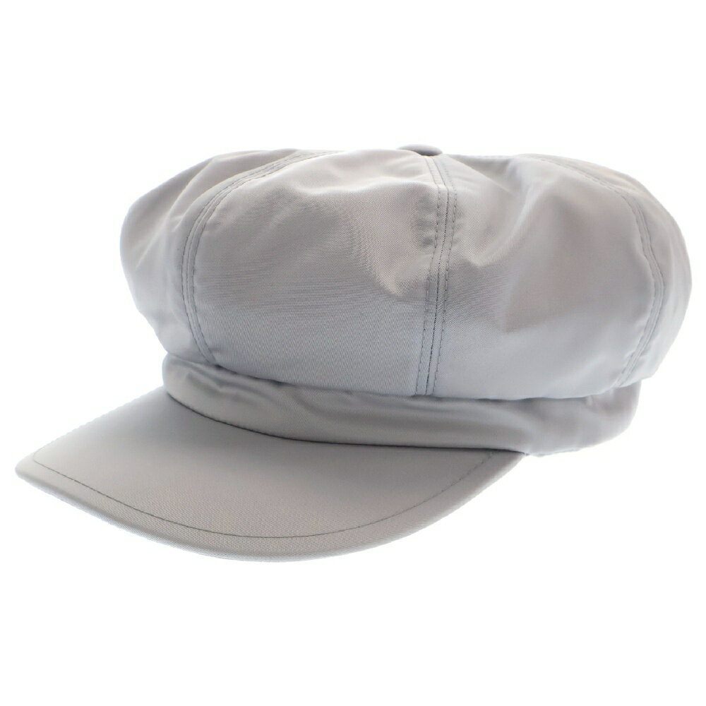 Prada Triangle Re Nylon Sboy Cap Gray